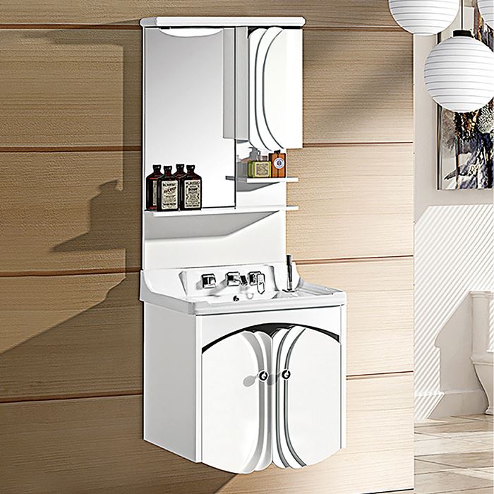 Lacquer Wall Mounted Bathroom Cabinet